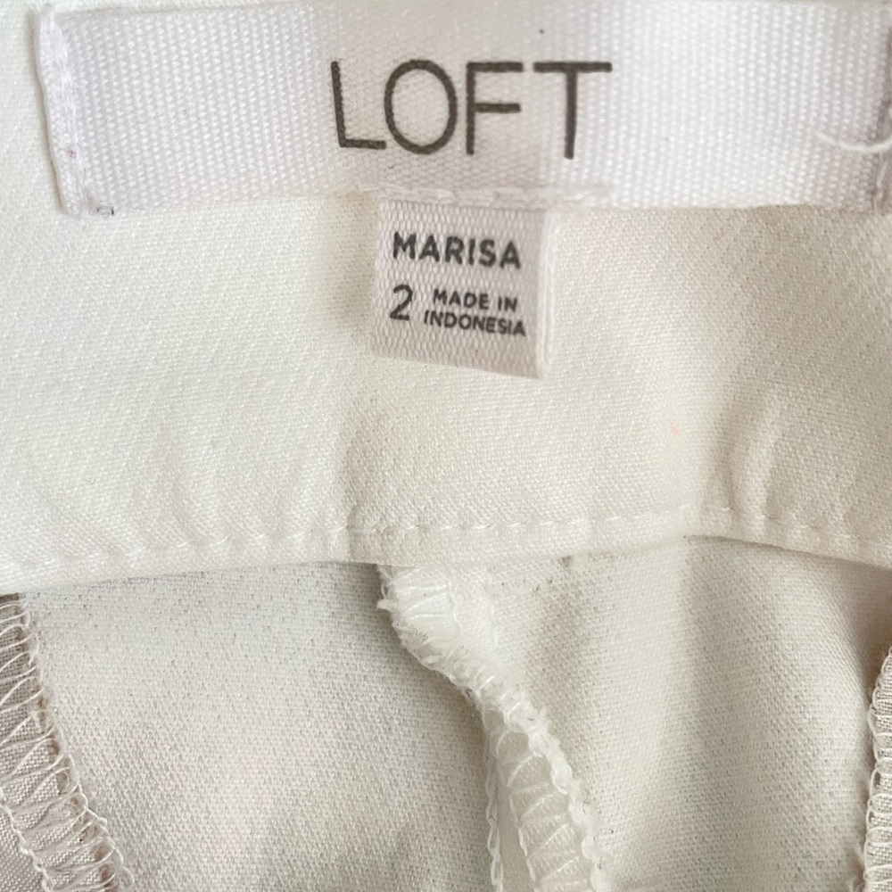 Loft cropped white pants - Picture 3 of 4